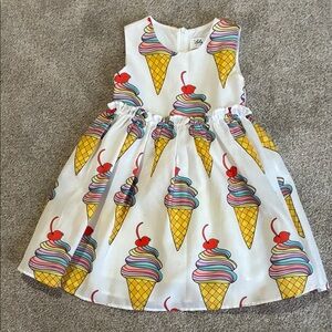Lola + The Boys Colorful Ice Cream Cone Dress